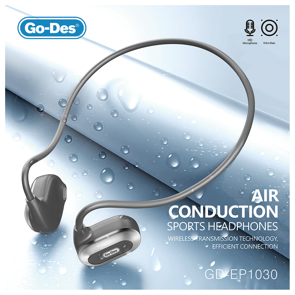 Go-Des New air conduction Bluetooth headset open mini binaural wireless sport hanging ear type