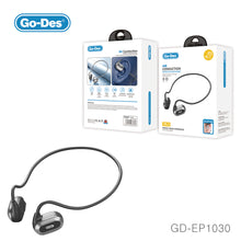 تحميل الصورة في عارض المعرض ، Go-Des New air conduction Bluetooth headset open mini binaural wireless sport hanging ear type