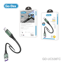 تحميل الصورة في عارض المعرض ، Go-Des Mobile USB-C to Type-C to Type-C  Fast Charging USB Type C Micro phone High Speed  Data Cable