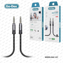 تحميل الصورة في عارض المعرض ، GAC-217 Go-Des  2meter 6Ft 3.5MM Listening Audio Cable Male to Male Focuses Cable Phone Car Speaker MP4 Headphone Audio AUX Cables