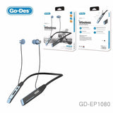 Go-Des Sports Headphones  Running Headset Waterproof Earbuds Magnetic Neck Band  Earphone Bluetooth  Wireless Neckband