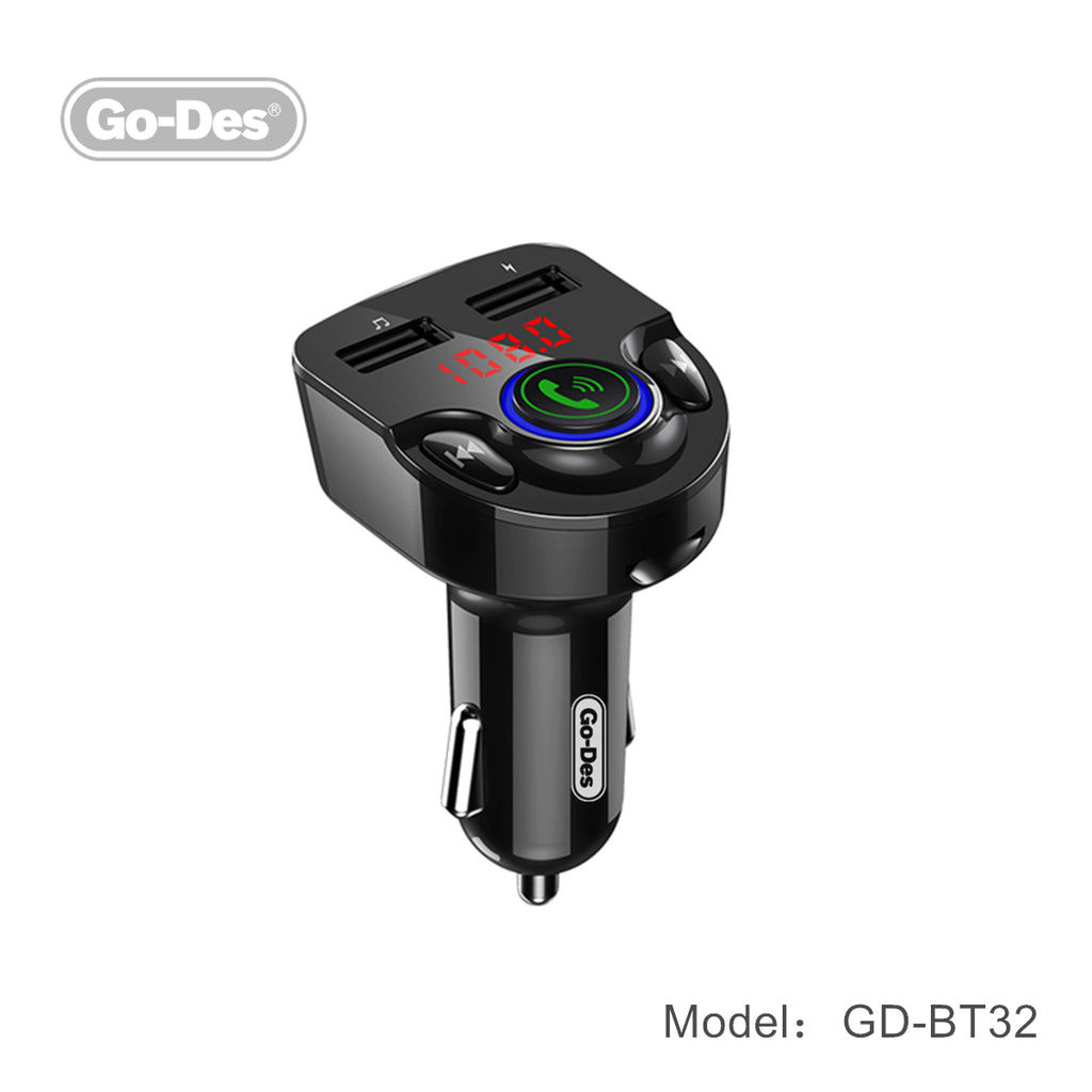 Go-Des Wireless Auto Kit Charger Mp3 Player Bluetooth Car, Car Mp3