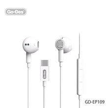 Load image into Gallery viewer, Go-Des Hi-Fi DAC Digital Stereo In Ear Wired Headset Noise Isolating in-Ear Wired Type-C Headphone with Mic for Samsung IPAD  Huawei USB-C Headphone Earphone USB-C Earbuds